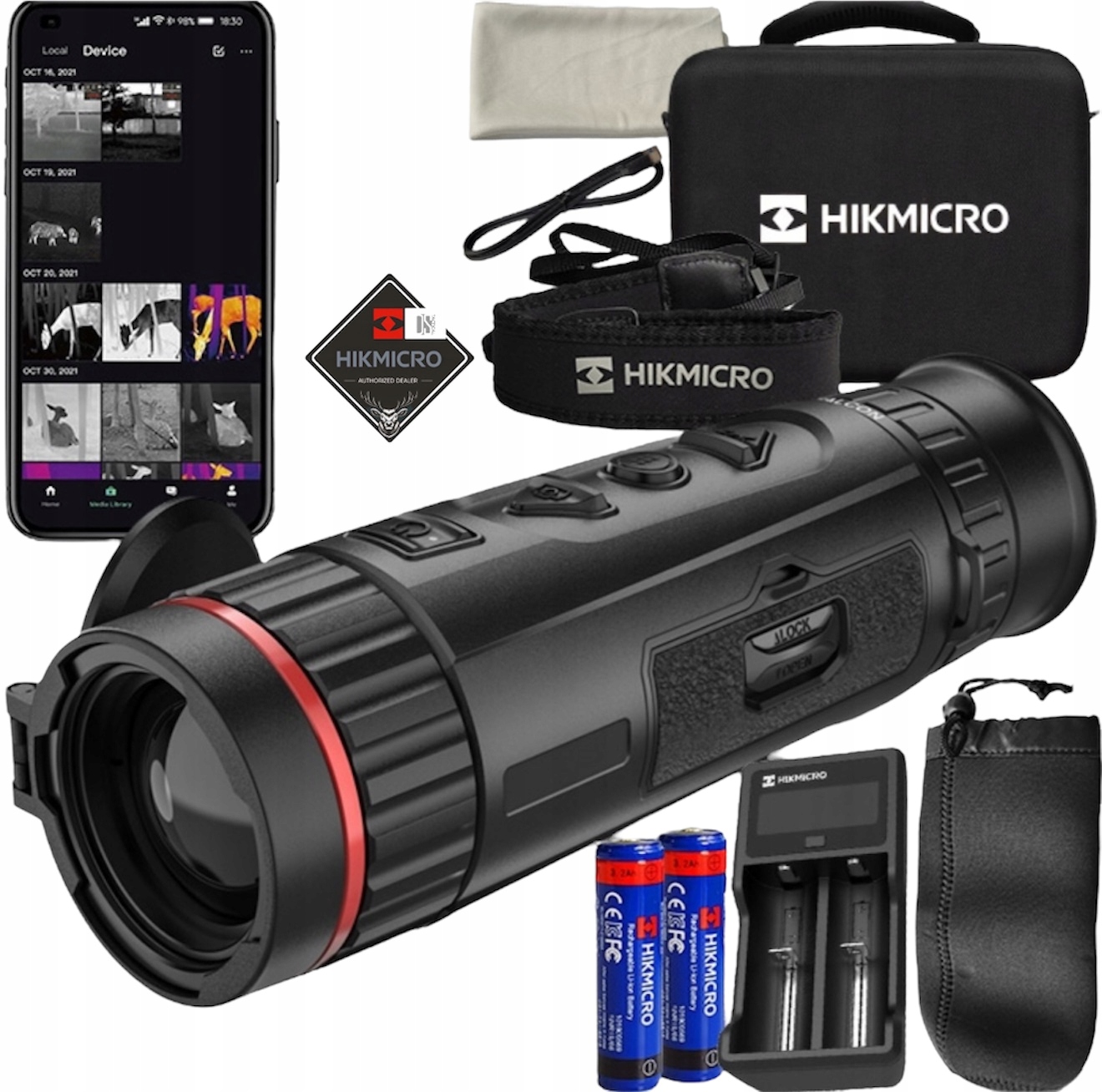 Kamera termowizyjna termowizor Hikmicro bY Falcon FQ35 Zestaw