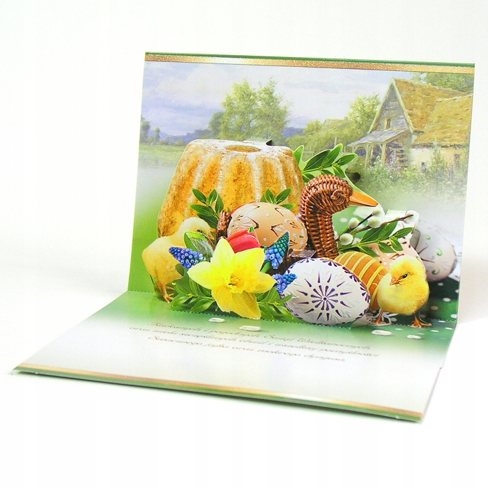 KARNET LAURKA KARTKA WIELKANOC PRZESTRZENNA EAN (GTIN) 5908312144229