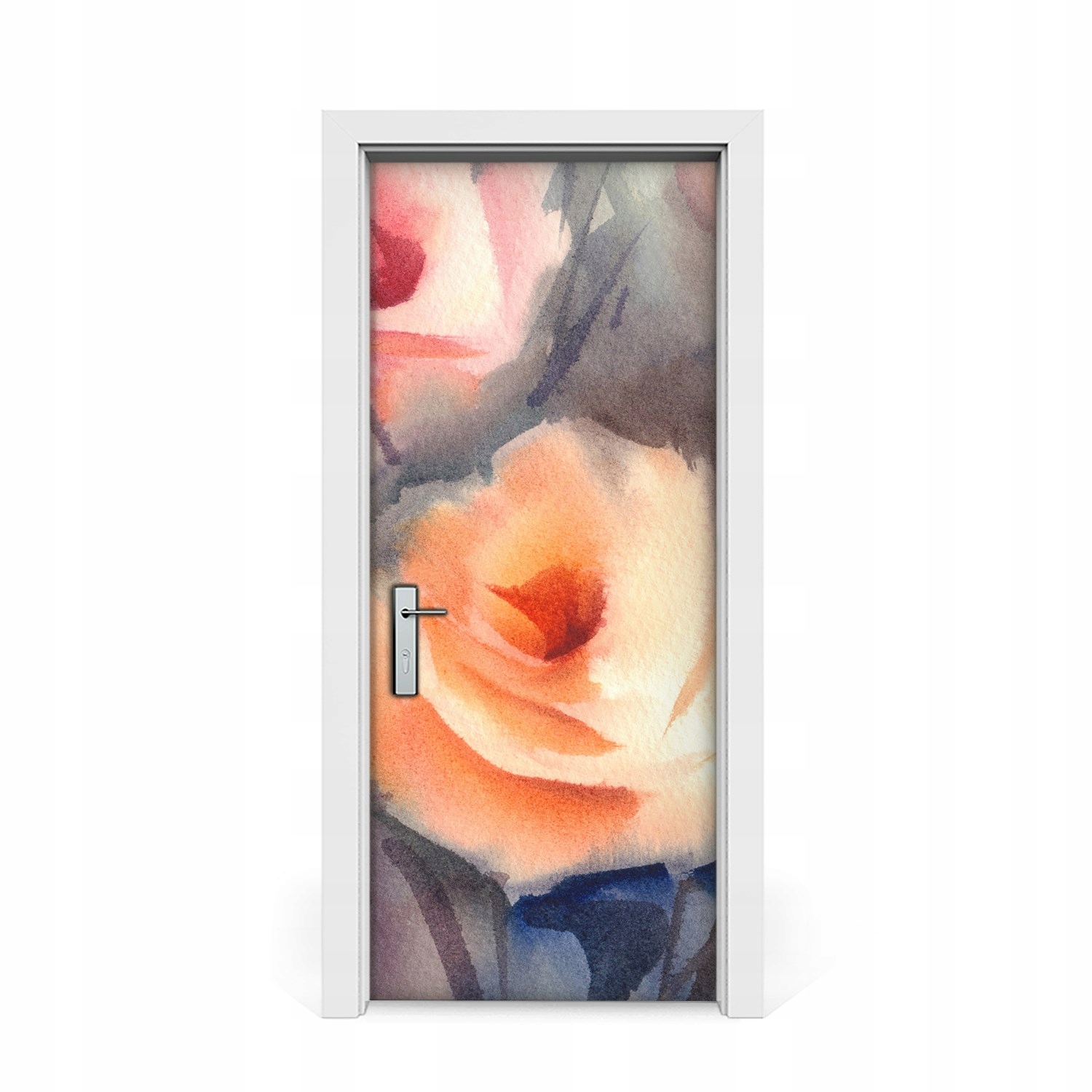 

Naklejka na drzwi Pomarańczowy bukiet róż 85x205