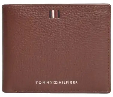 Portfel Tommy Hilfiger skórzany męski ze skóry naturalnej brązowy Rfid
