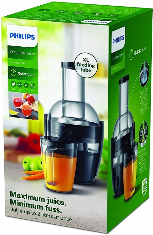 PHILIPS Sokowirówka 3000 800W QuickClean XL 75mm 2L Łatwa Obsługa — miniatura 7