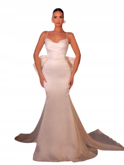 Shein Bílá Hladká Večerní Sukně S Mašličkou Na Ramínkách 34 1JB