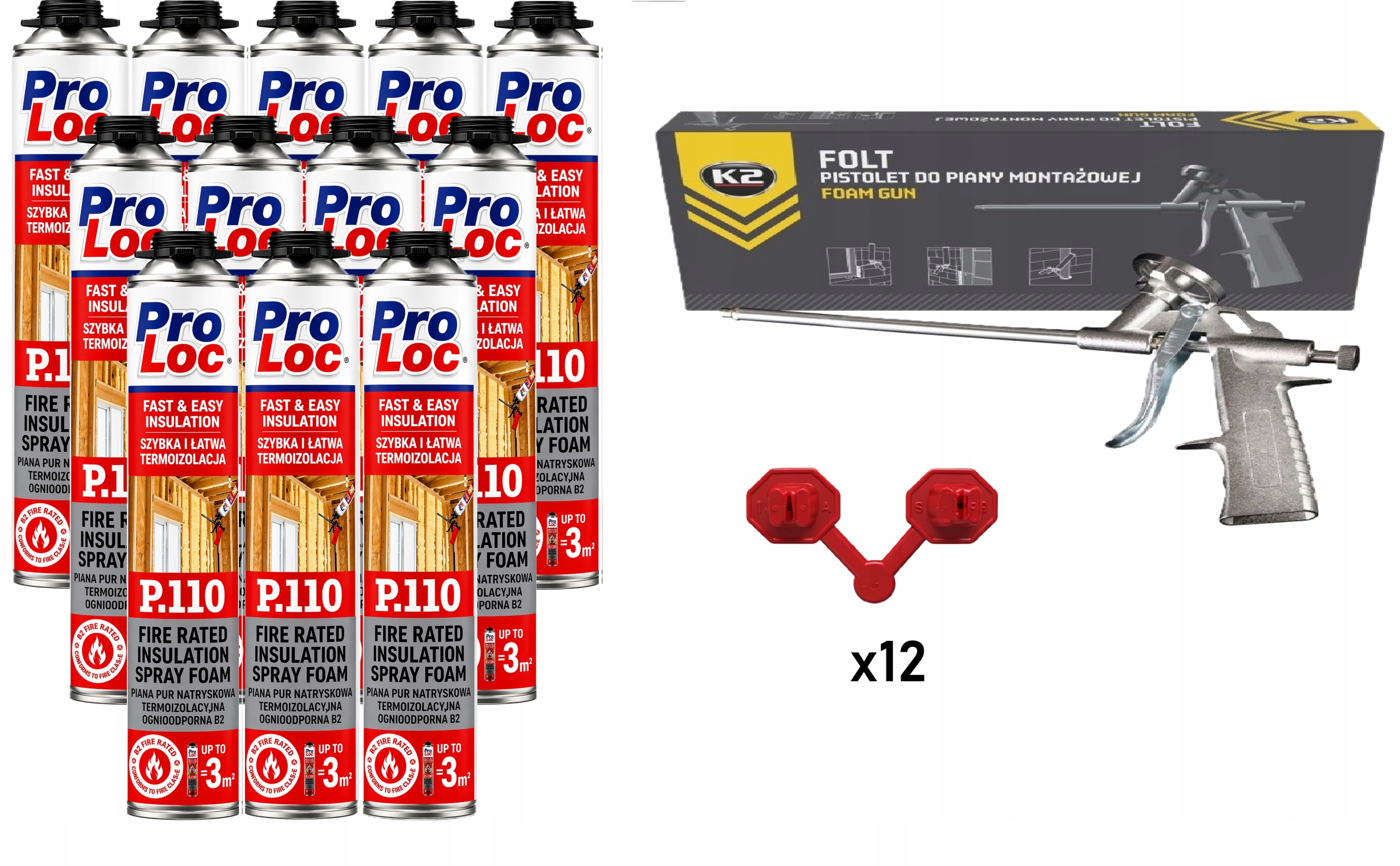 Pena striekacia termoizolačná pena odolná voči ohňu ProLoc P110