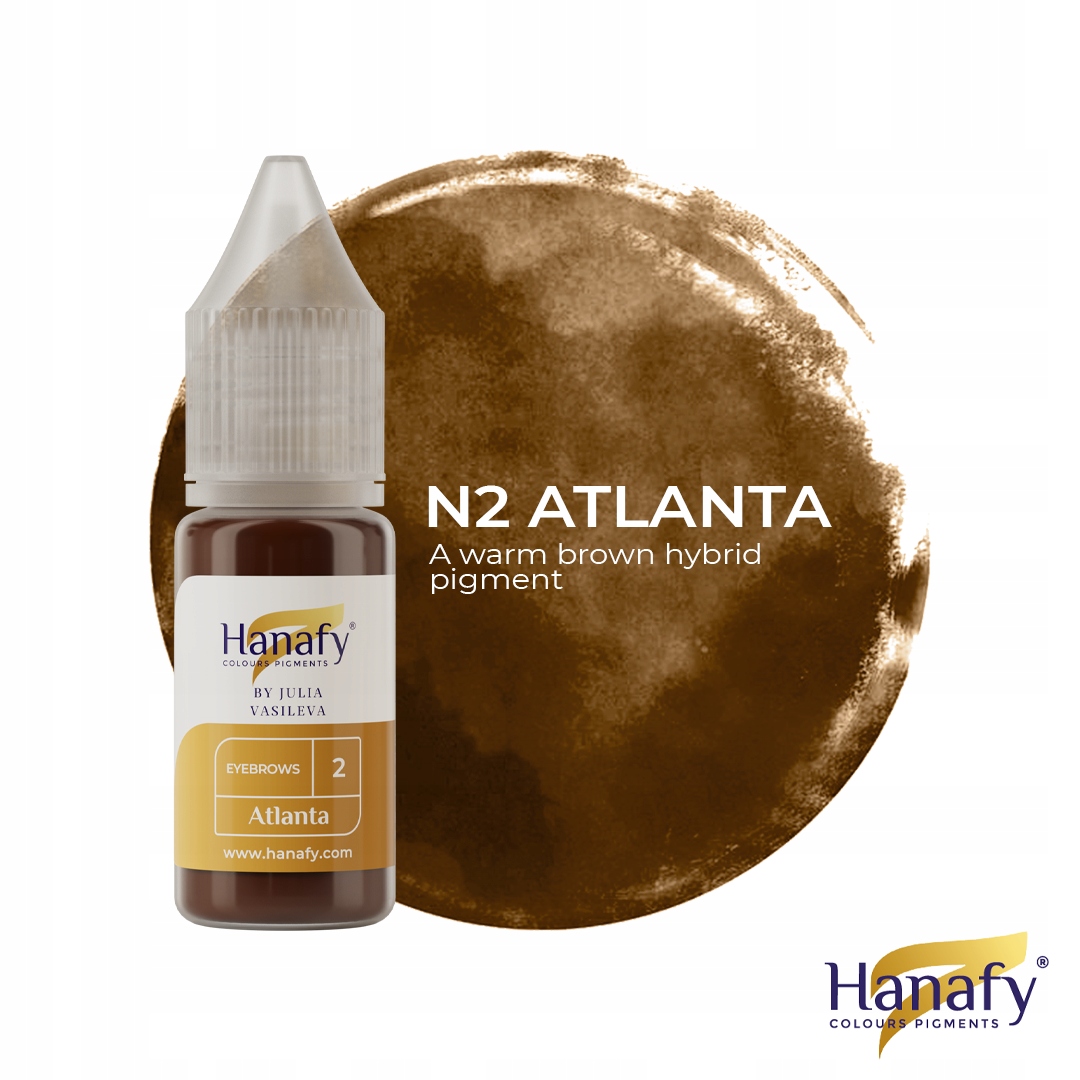Hybridní pigment na tetování obočí Hanafy #2 Atlanta od Julia Vasileva 10 ml