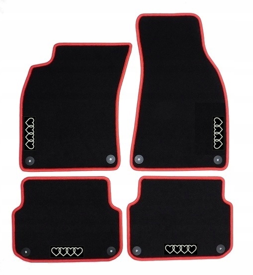 

Dywaniki welurowe Audi A6 C6 04-11r. Własny napis!