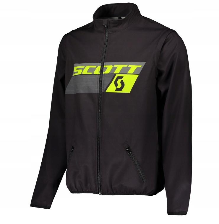 Kurtka Motocyklowa Scott Enduro Czarno-Żółta Odpinane Rękawy (Rozmiar:L)