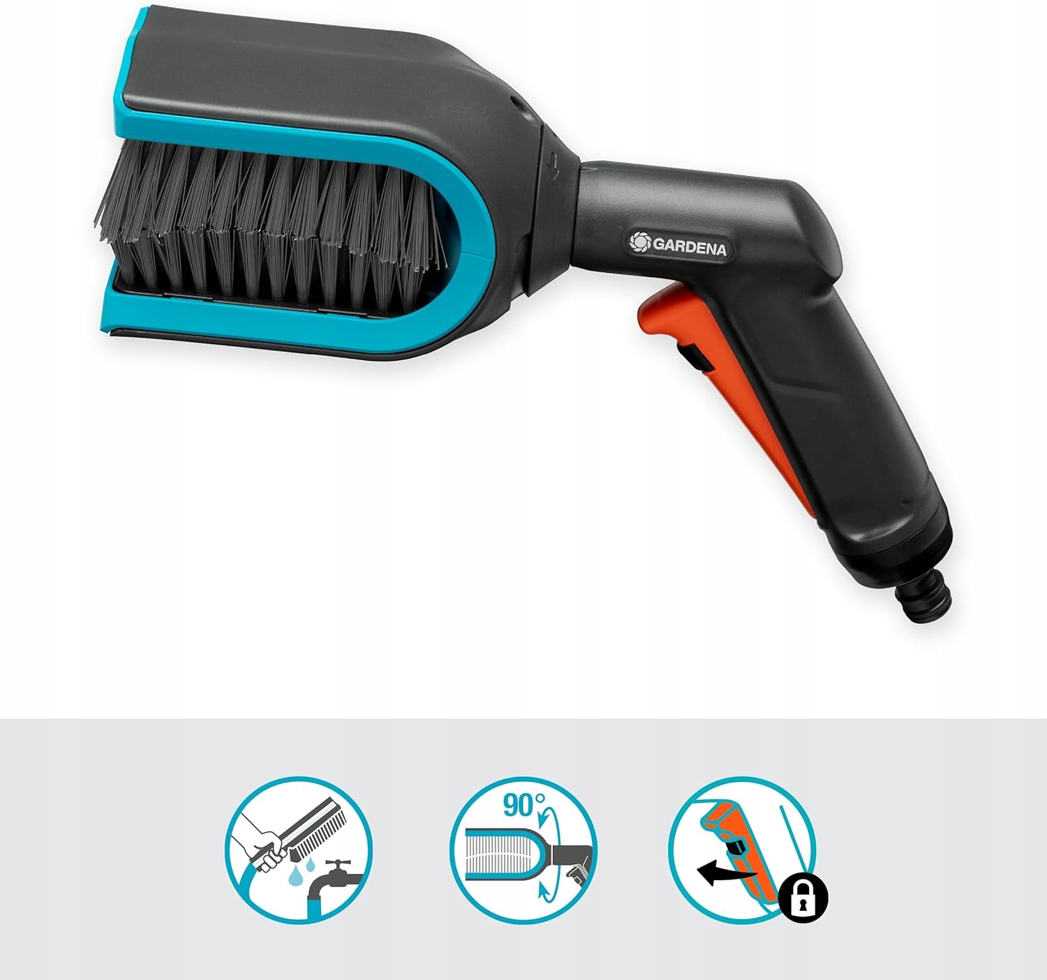 PROFESJONALNA SZCZOTKA DO CZYSZCZENIA ŻALUZJI OBROTOWA GŁOWICA Marka Gardena