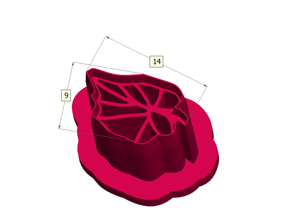 Foremki do gliny masy plastycznej wykrawacz liść dyni Marka Inna