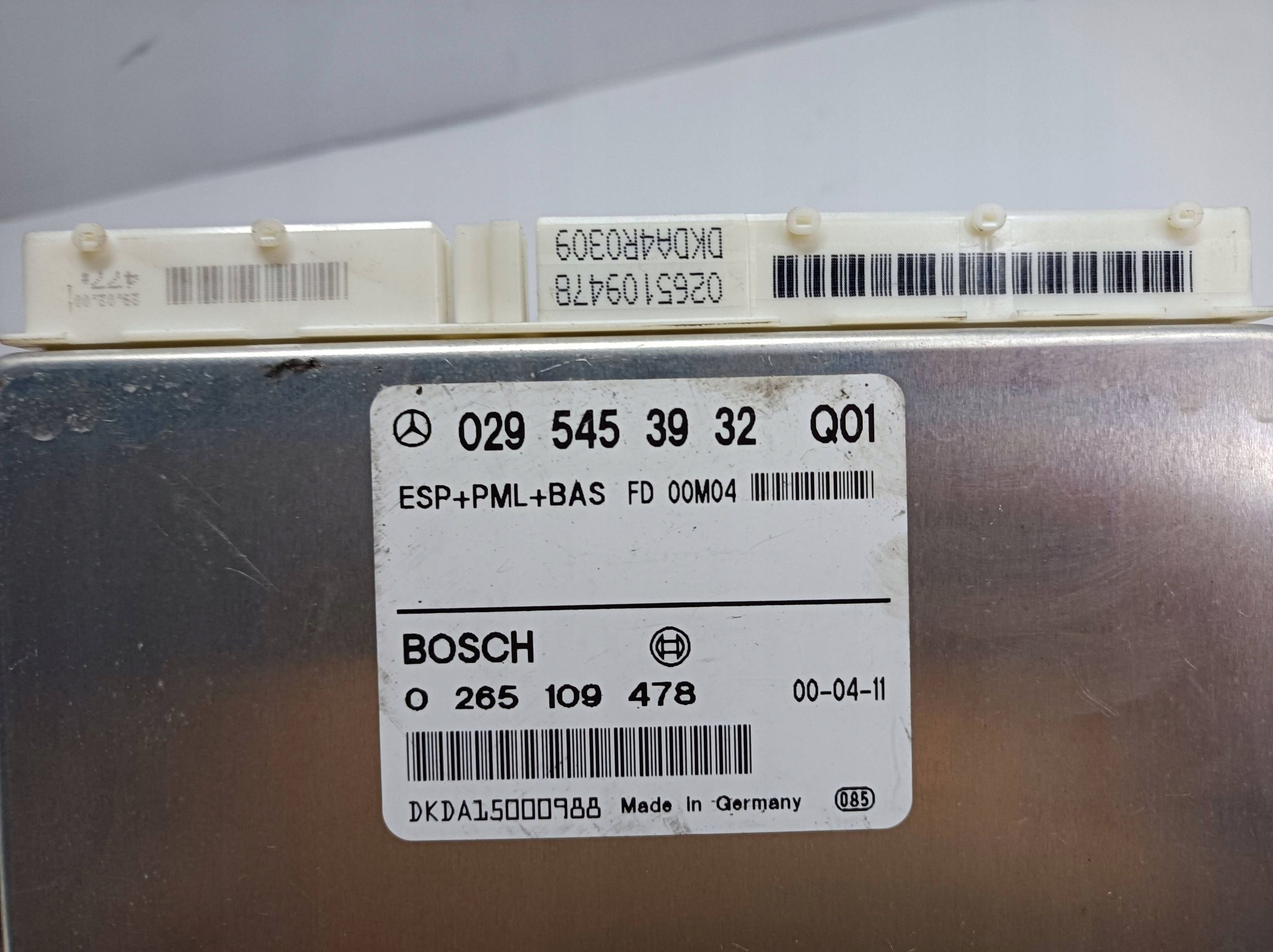 control unit ESP Mercedes-Benz S W220 0295453932