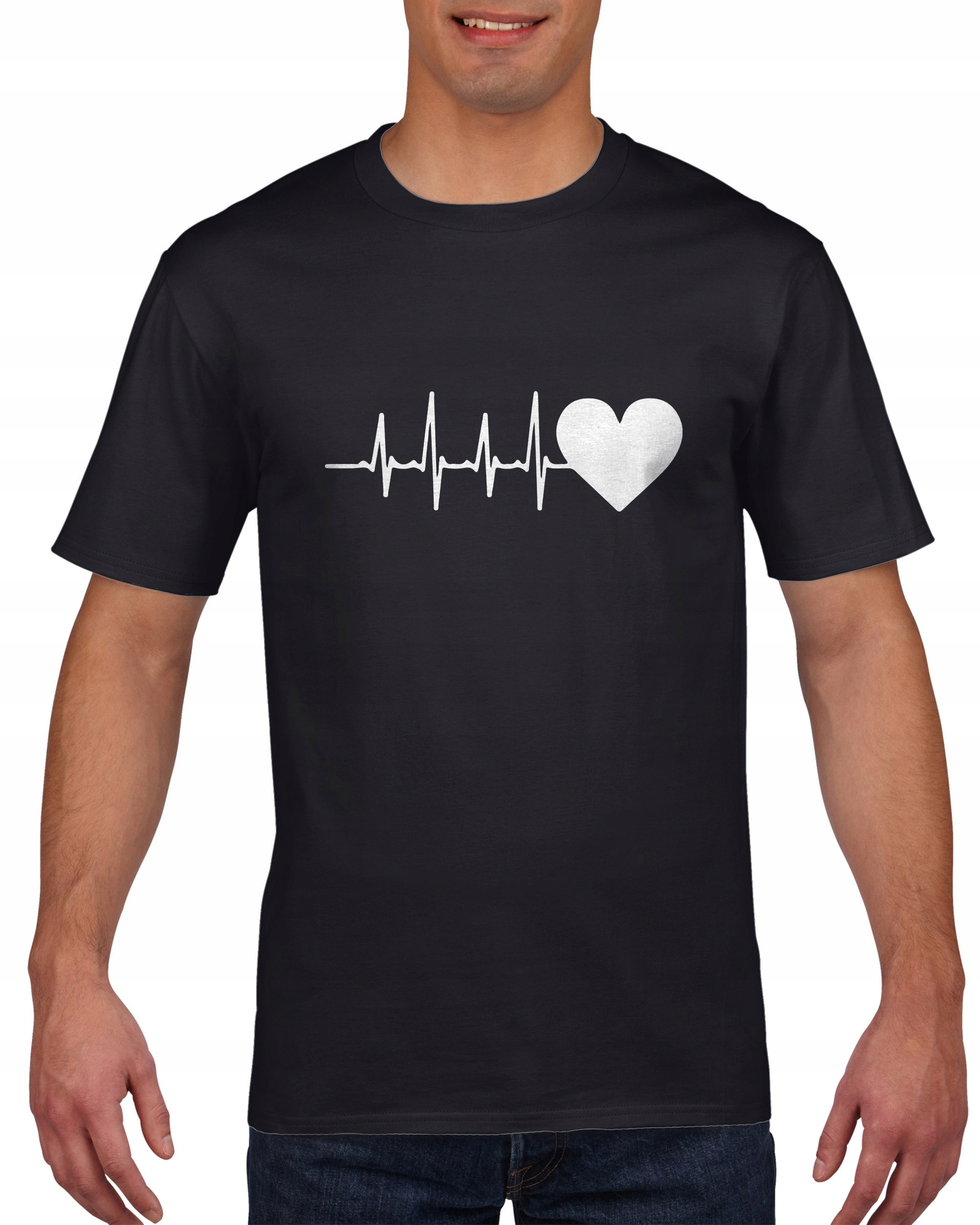 

Koszulka męska Linia życia Ekg serce XXL