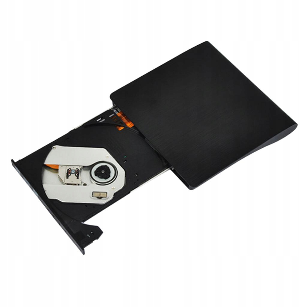 Slim USB3.0 Zewnętrzny przenośny dysk DVD CD ROM RW Czarny Marka inna