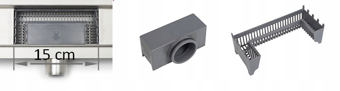 ODPŁYW LINIOWY duplex next 100 cm BALNEO 52mm Linia Duplex Next Inox