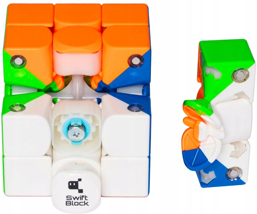 PROFESJONALNA MAGNETYCZNA KOSTKA 3x3x3 Swift Block 355s + PODSTAWKA Materiał plastik