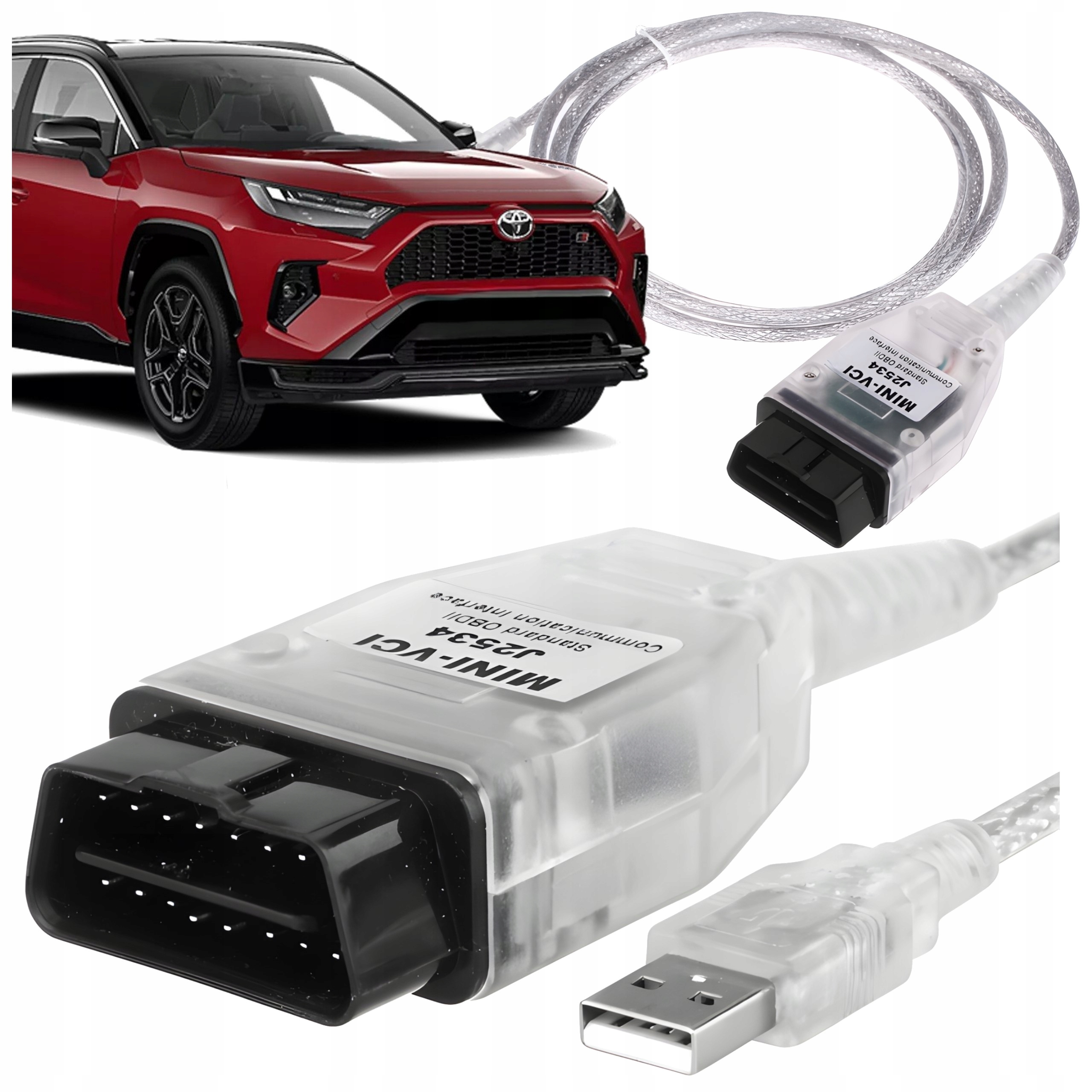 Interfejs Diagnostyczny Mini VCI OBD2 Do Skanera Toyota Techstream J2534