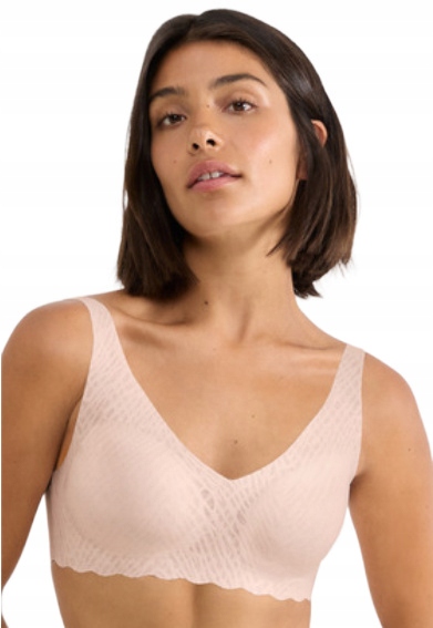 Sloggi Bezešvá Podprsenka Zero Feel Bralette Bez Kostic Růžová S/36