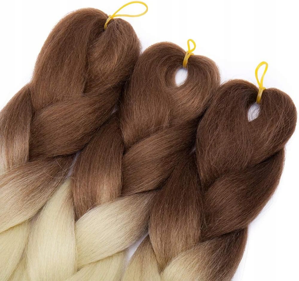 Włosy syntetyczne do warkoczy B39 ombre blond Marka SEOL COSMETICS