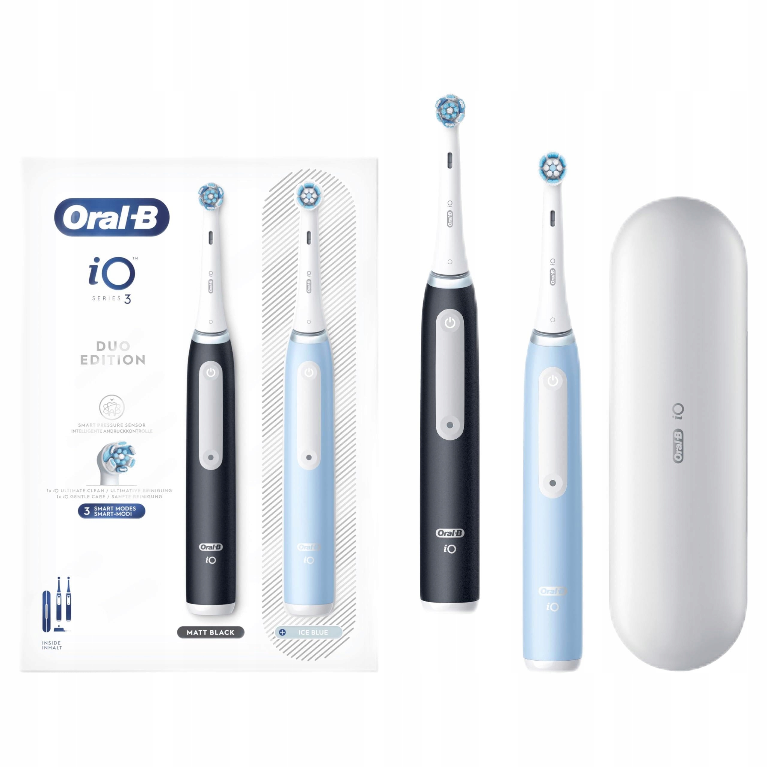 Szczoteczka Oral-B iO Series 3 Dwupak Matt Black Ice Blue