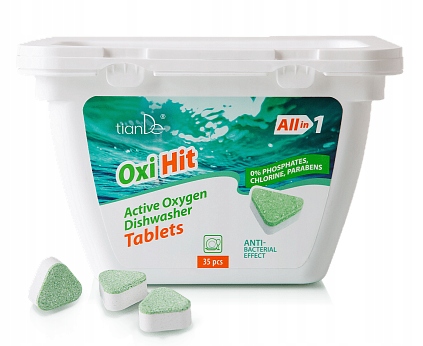 Levně Tablety S Aktivním Kyslíkem Do Myčky Nádobí Bez Chlóru, Fosfátu, Parabenů