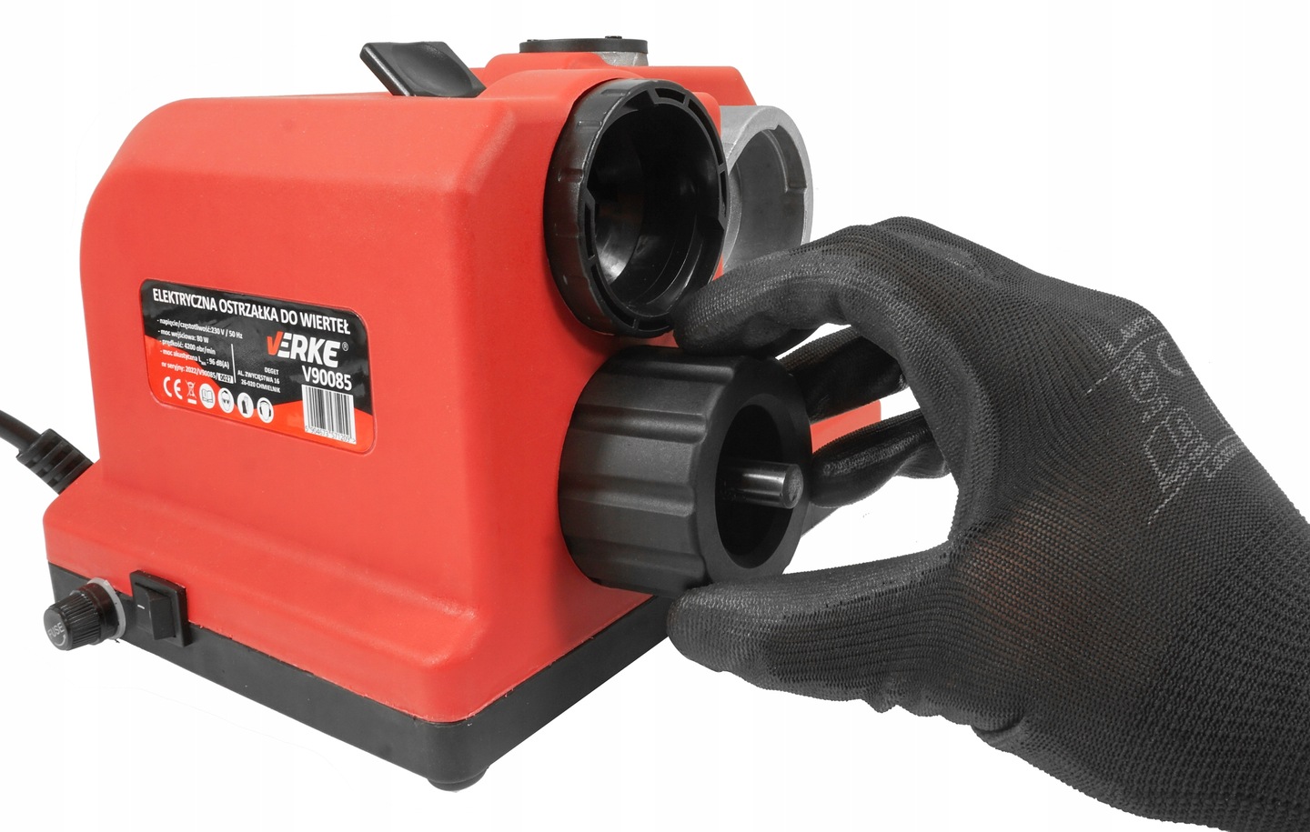 OSTRZAŁKA DO OSTRZENIA WIERTEŁ 3-13 MM ELEKTRYCZNA 80W MOCNA DO SZLIFU Marka Verke