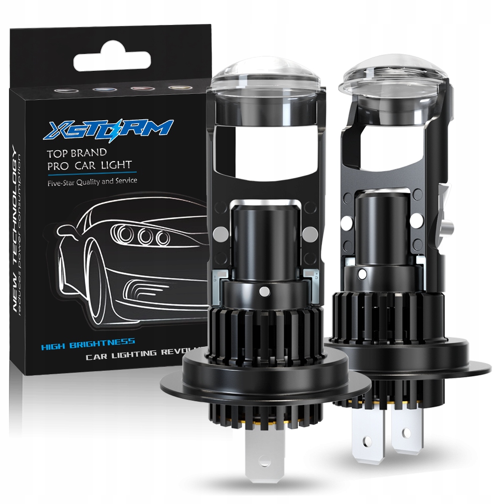 Led Žárovky H7 Xstorm LX 6000K Čočka Ideální Odpojení Potkávání Krátké