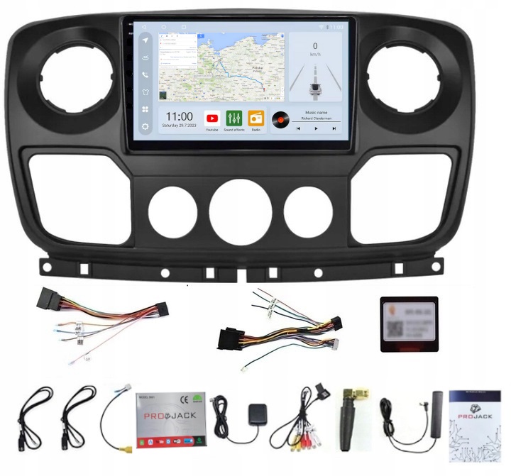 Rádio Android Navigácia Renault Master 2010-2022 Carplay Wifi 8GB 256GB Sim