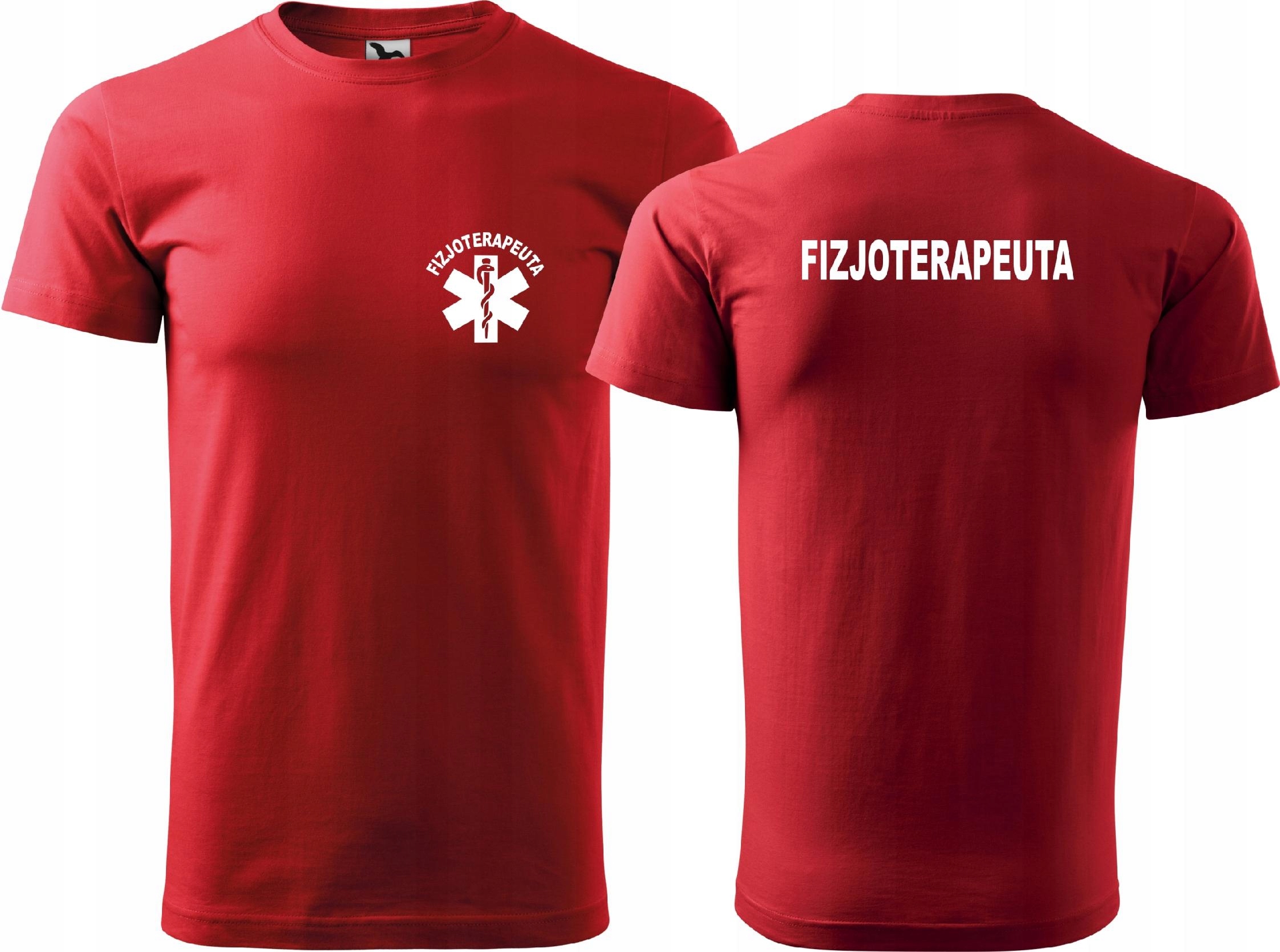 

Męska koszulka z nadrukiem t-shirt Fizjoterapeuta