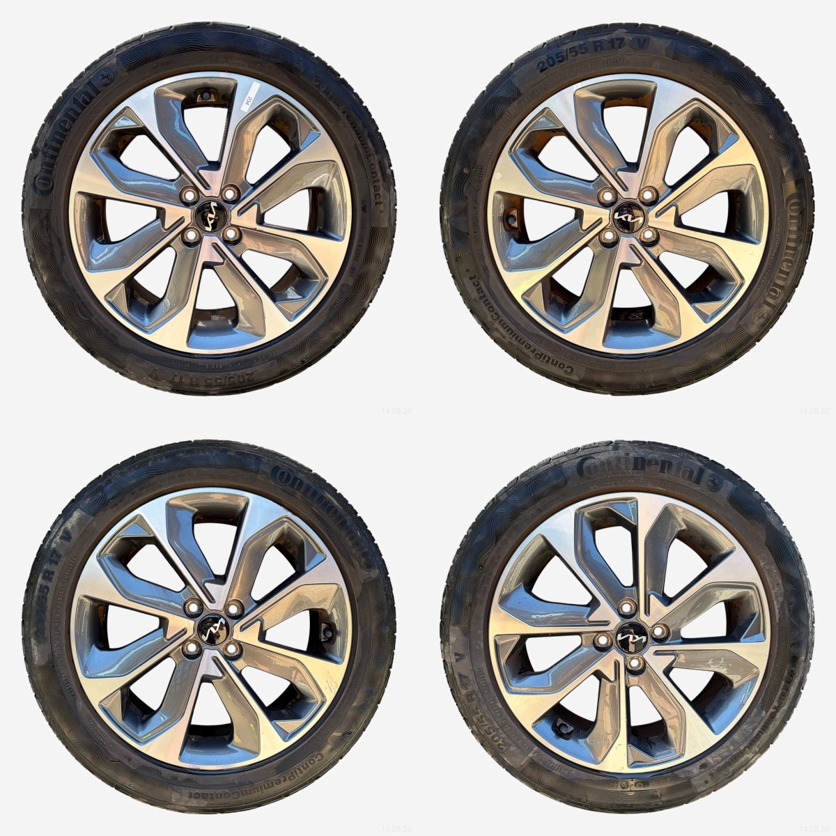 wheels tyres discs KIA STONIC CONTINENTAL 205/55/17" 5MM summer