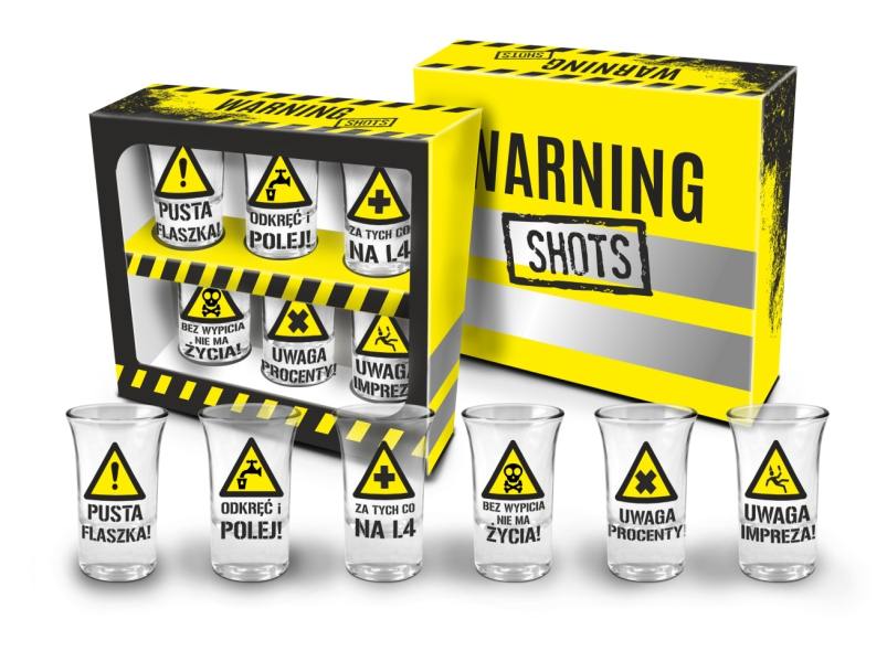 

Kieliszki ze znakami ostrzegawczymi 6x35ml