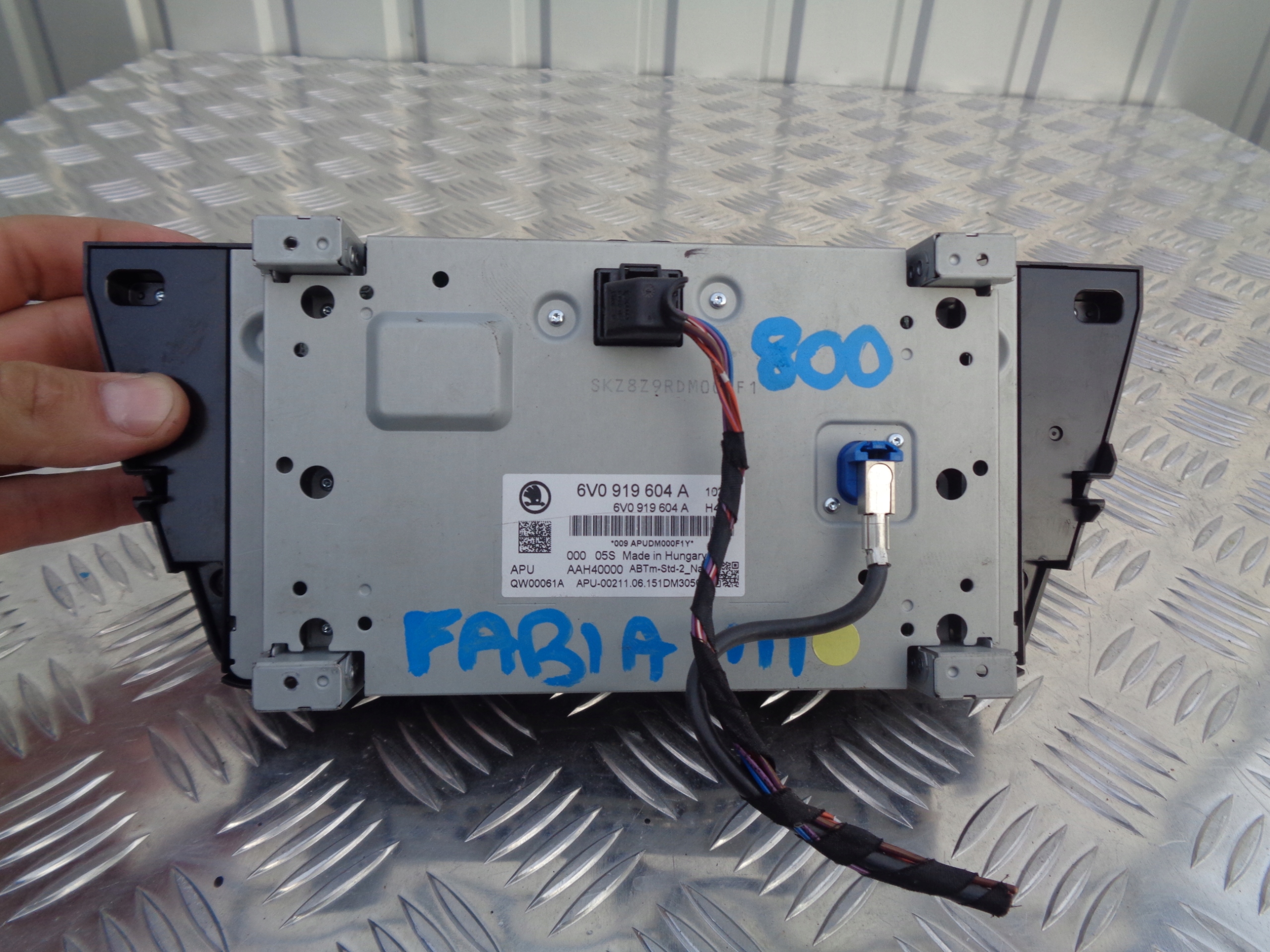 SKODA FABIA III радио 6V0919604A