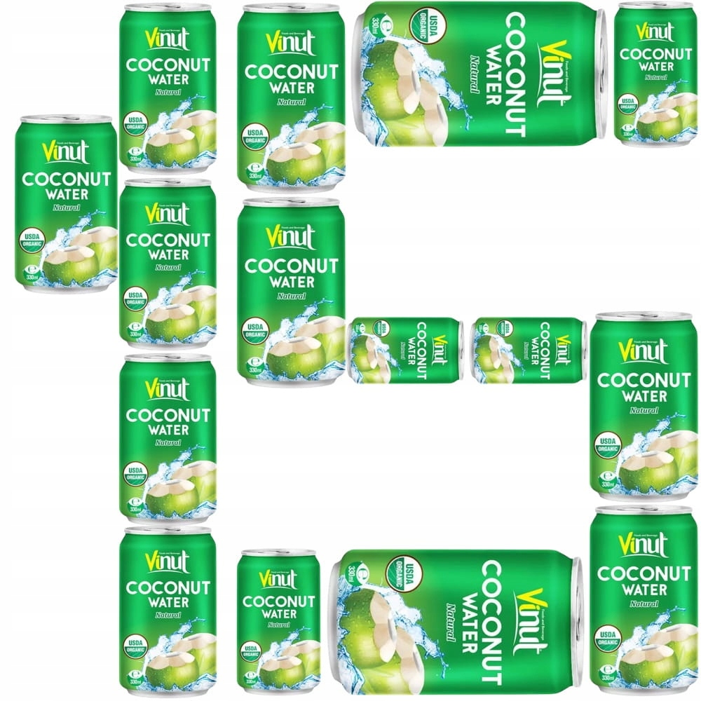 15 x Kokosová voda Nápoj z ovoce s příchutí kokosové vody 330 ml Vinut