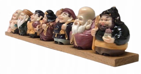 

Japońskie Figurki Shichifukujin 7 Bóstw Szczęścia