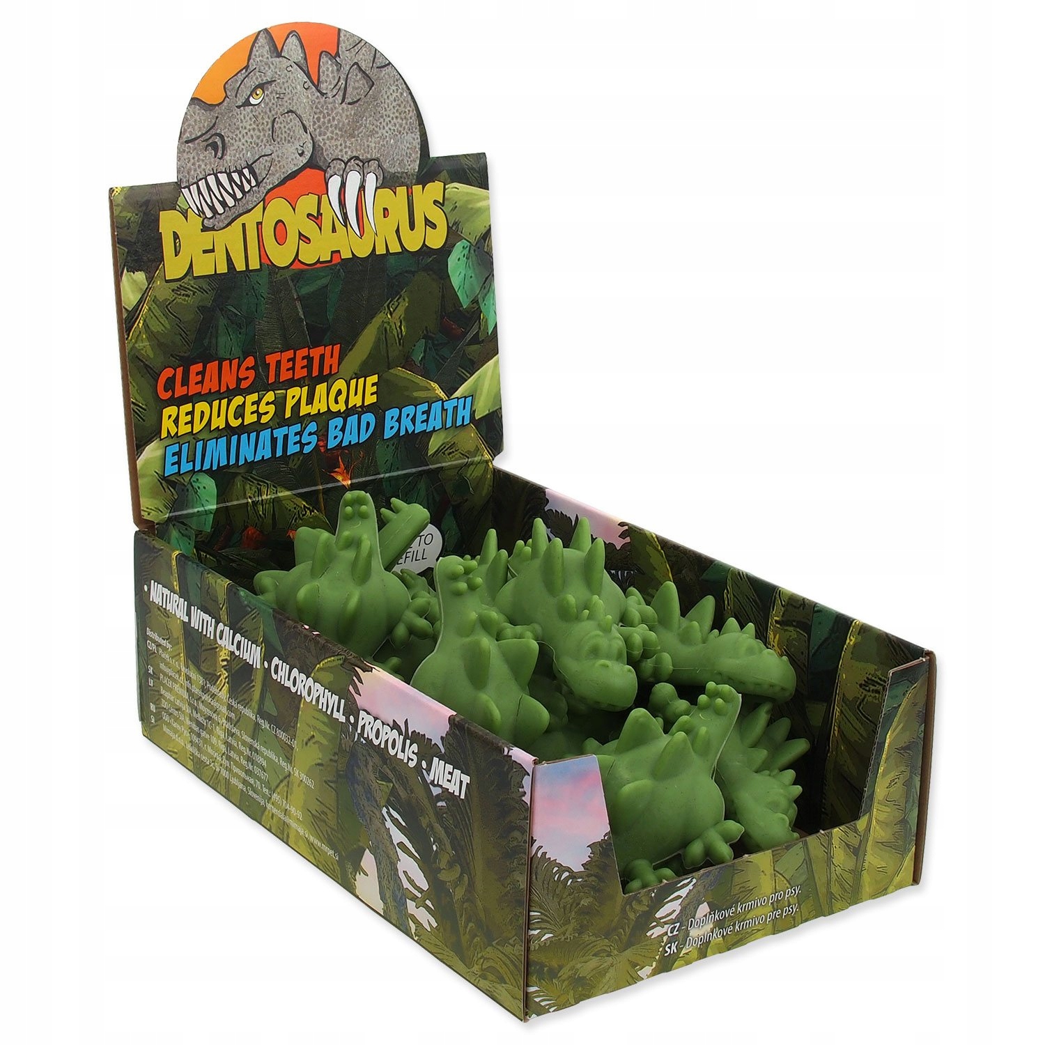 Levně Displej Dentosaurus s chlorofylem 10,5cm 14ks