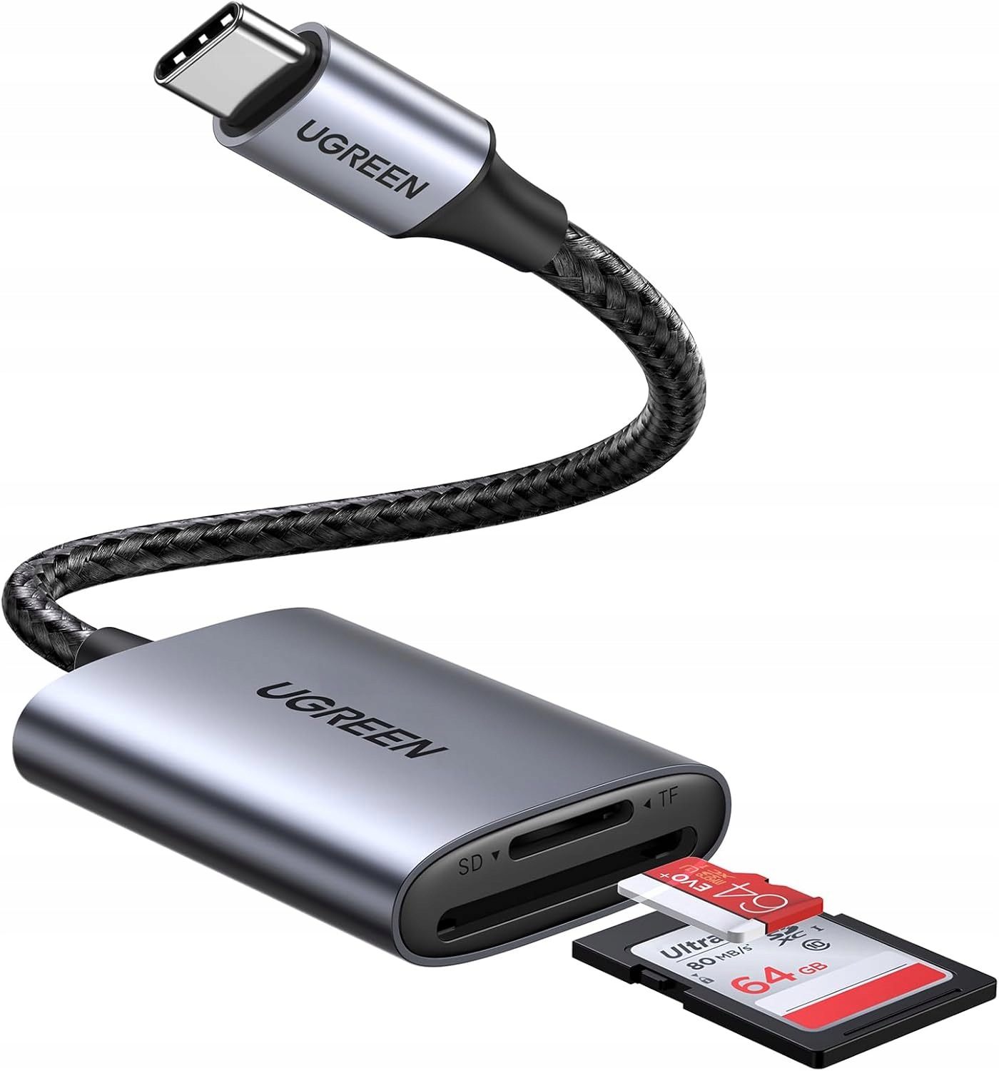 Ugreen Czytnik Kart Usb C Czytnik kart Sd/tf