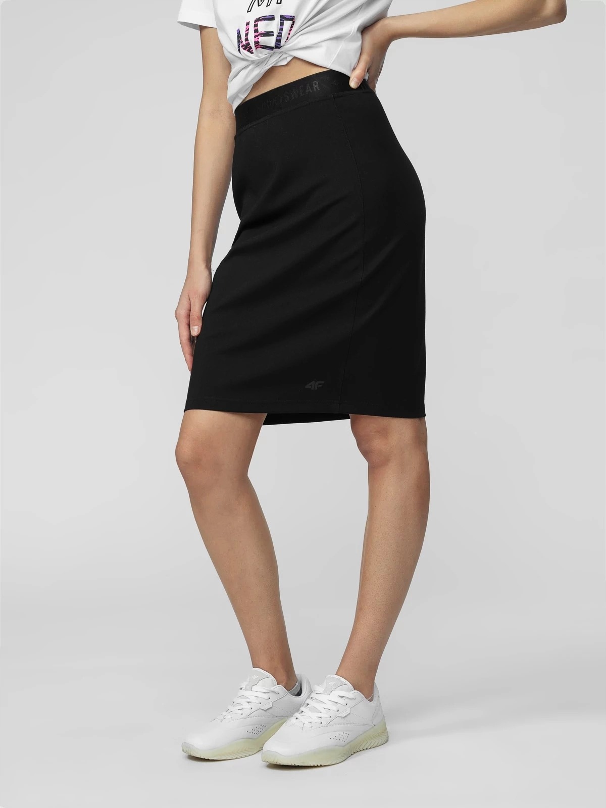 SPÓDNICA dresowa 4F ołówkowa midi SPUD010 S Płeć kobieta