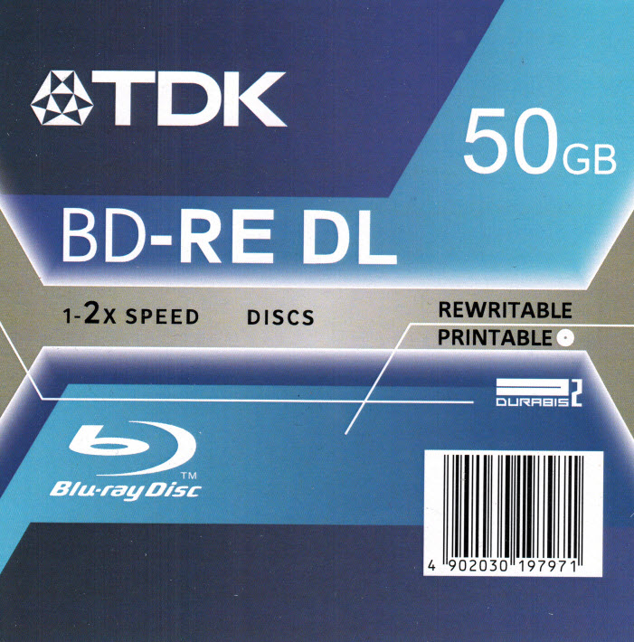 

Tdk Bd-re DL 50GB Printable Japan
