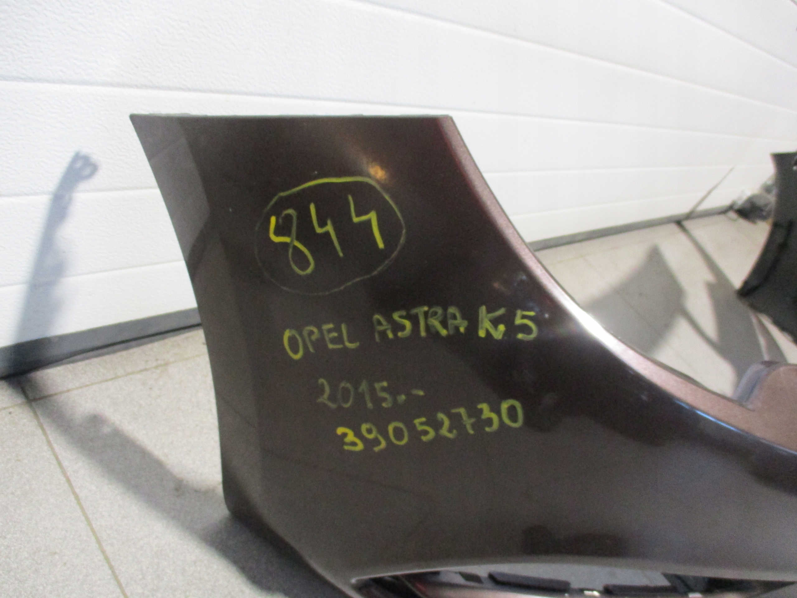 Pare choc Avant Opel Astra K5 39052730