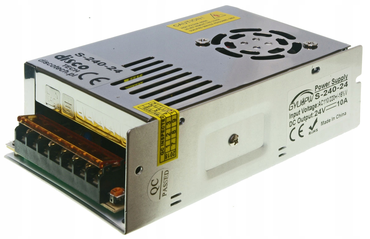 Zasilacz impulsowy 24V 10A Cnc silniki krokowe