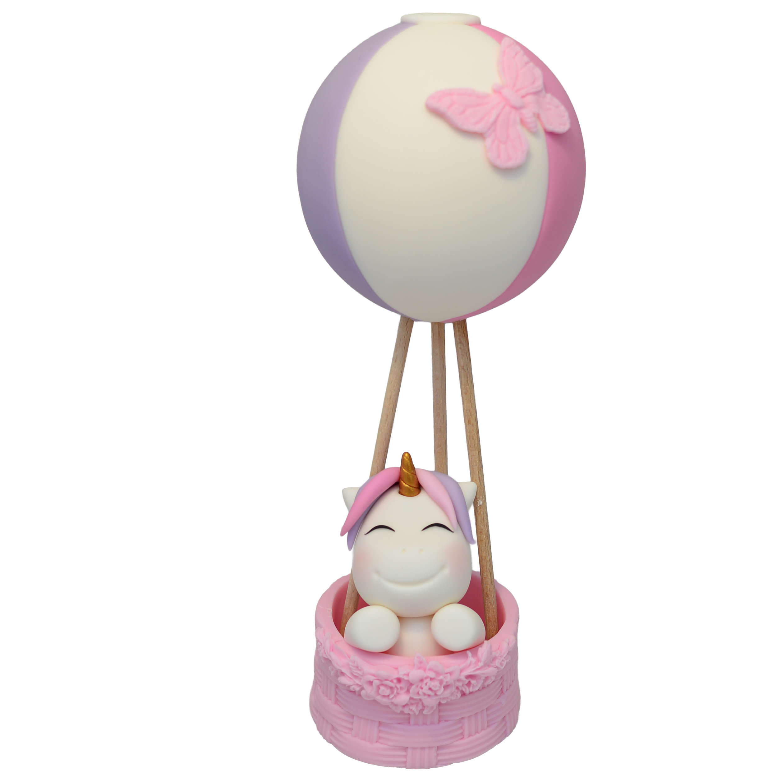 Jednorożec unicorn figurka cukrowa na tort dla dziewczynki urodziny balon