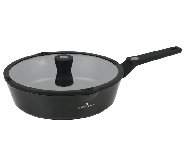 Patelnia głęboka z pokrywką Zwieger Korra ZWD-25728 Indukcja Tytanowa 28cm