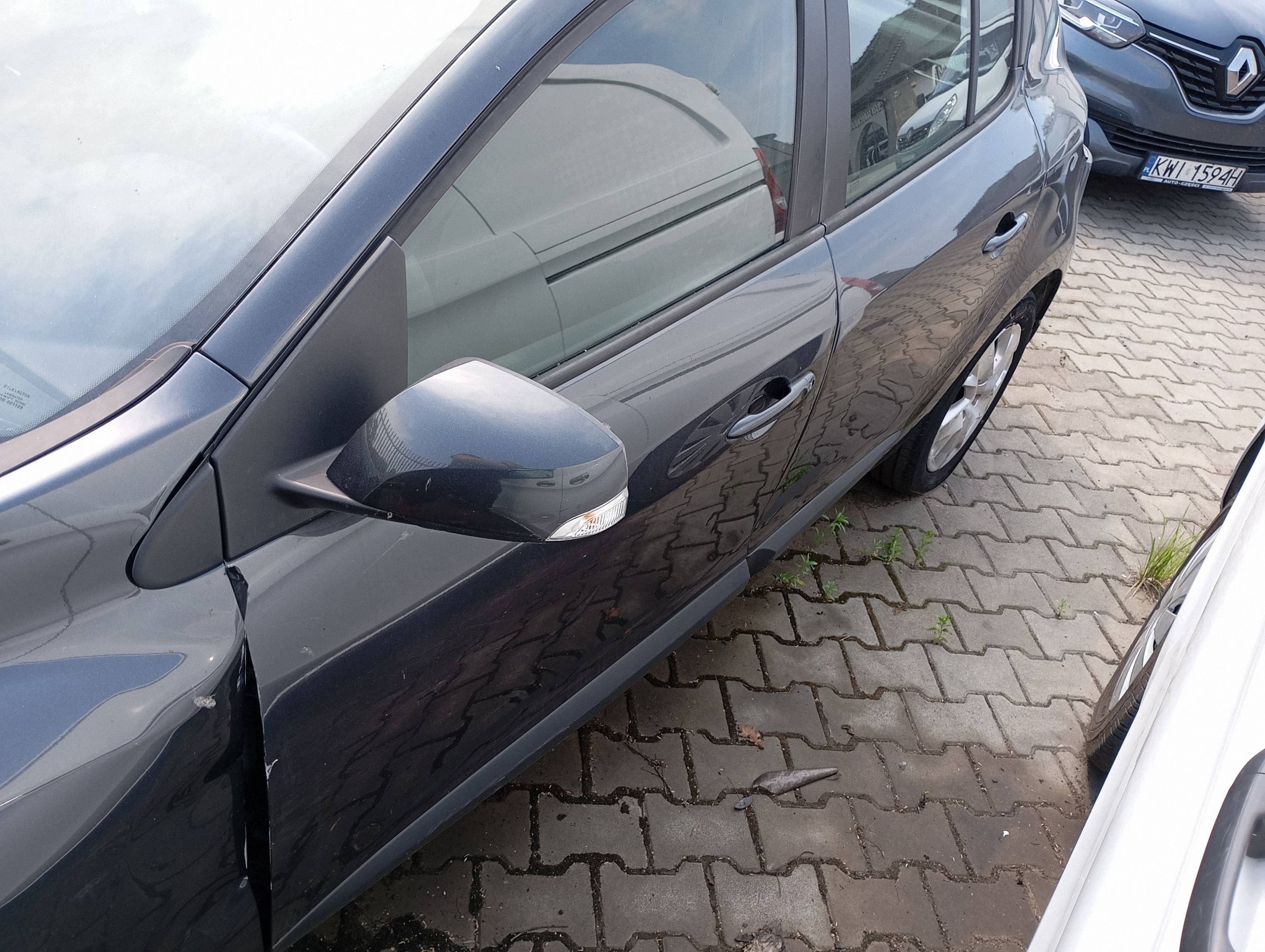RENAULT MEGANE III 3 08- HB 5D KBI door front front left SZARE TEB66