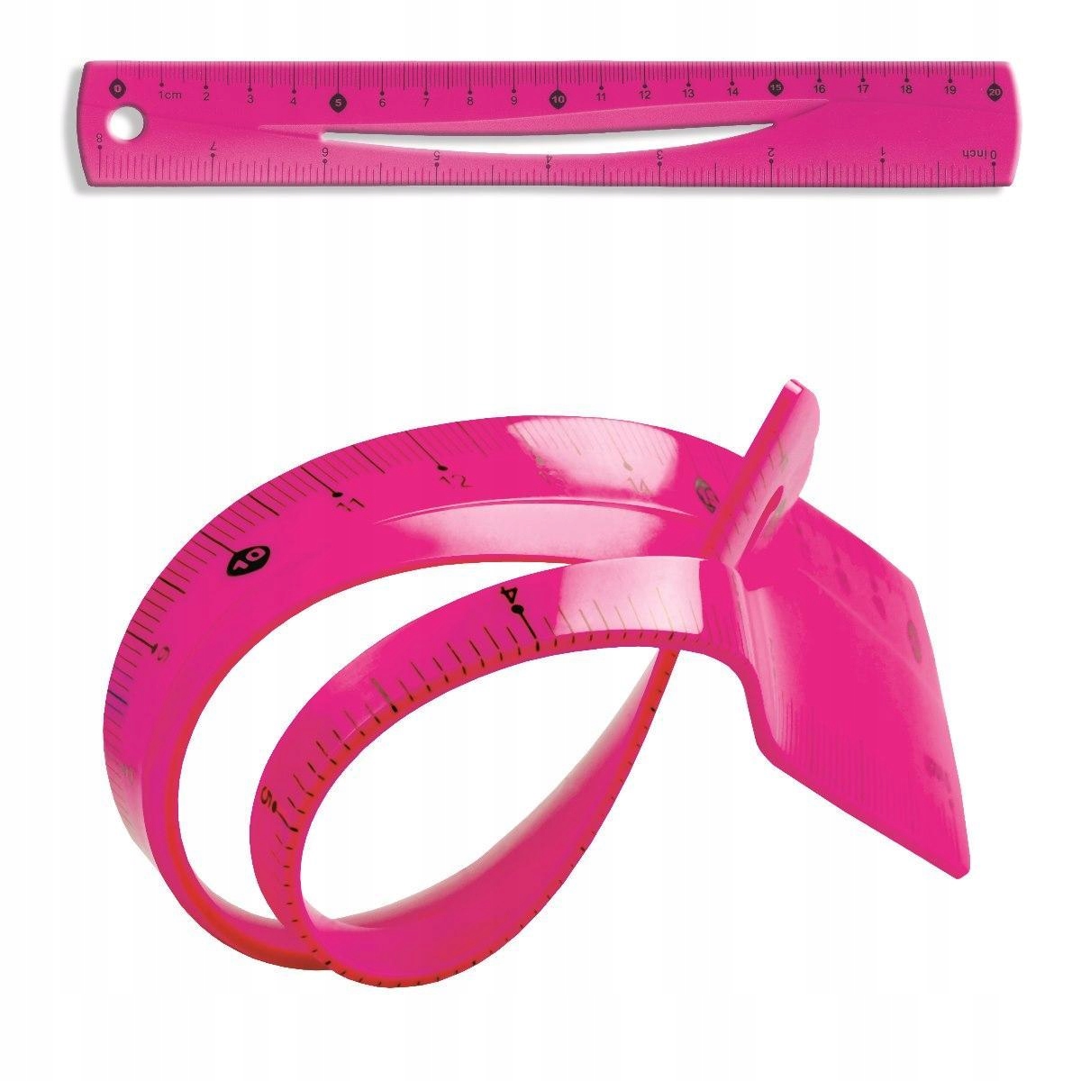 

Linijka elastyczna 20 cm Tetis BL020-RB różowa