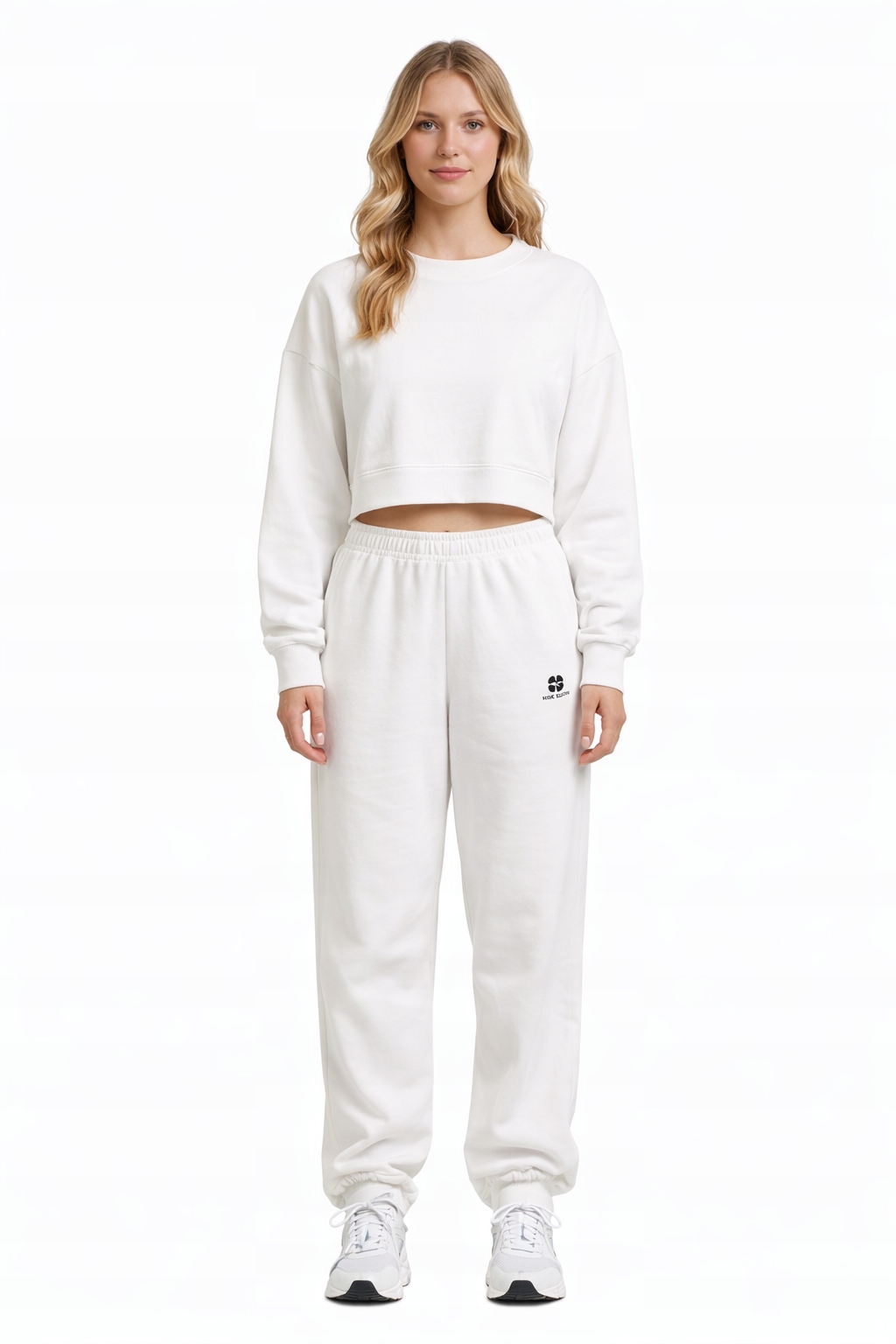 Miss Sixty Bílé Jednoduché Tepláky Vysoký Pas Bavlna Xs I4C