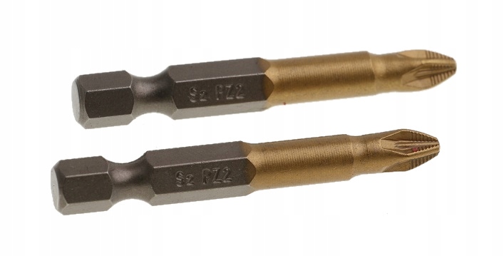 

Końcówki Wkrętakowe PZ2 x 50 mm Bity Tytanowe 2szt