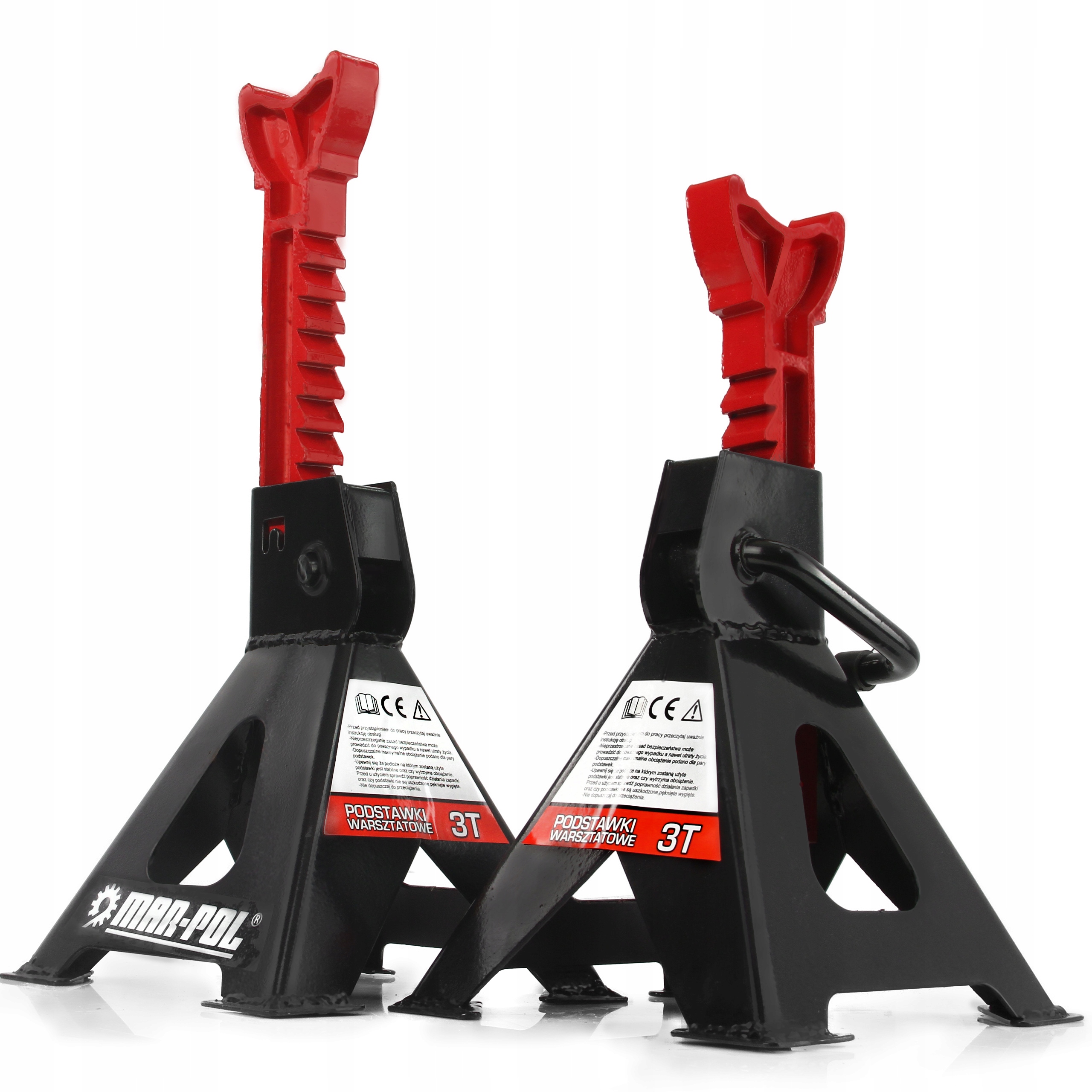 2x KOBYŁKI WARSZTATOWE PODSTAWKI REGULOWANE PODPORY SAMOCHODOWE DO AUTA 3T Kod producenta m80102