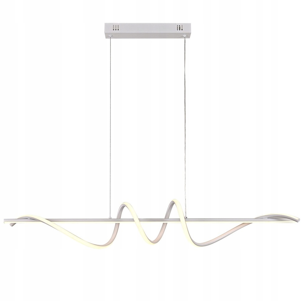 Lampa sufitowa wisząca Led biała do kuchni jadalni nad stół, wyspę Bastelo