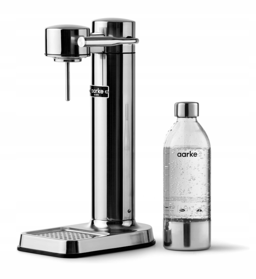 Saturátor Na Sýtenú Vodu Aarke Carbonator 3 Strieborný Fľaša 800 ml