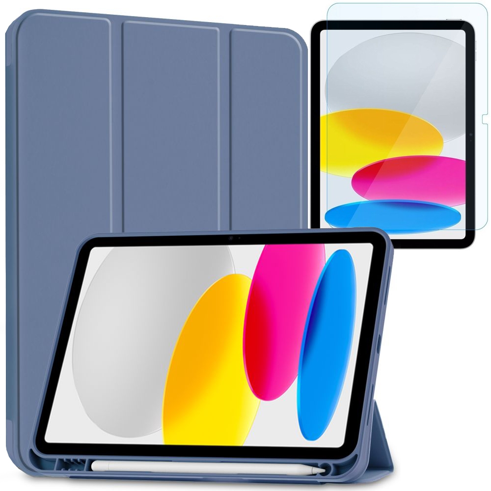 

Etui Szkło do iPad 10.9 10th gen, Smart Niebieskie