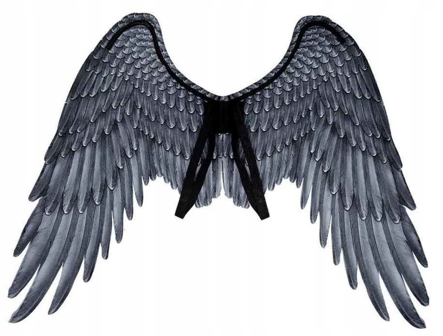 Skrzydła Archanioła czarne 95x75cm