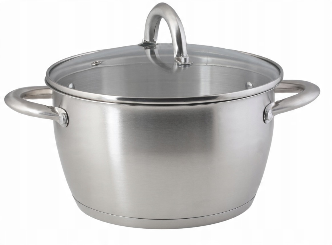 

Garnek z pokrywą Stal Grube dno Indukcja Gaz 22 cm