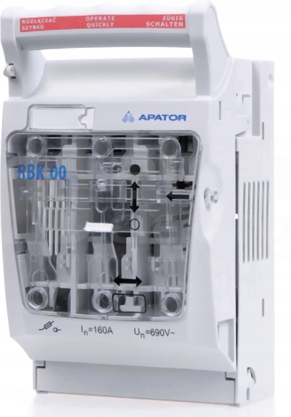 

Rozłącznik Izolacyjny Apator 160A Rbk 00 4-50mm